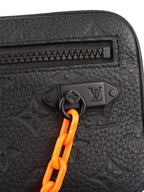 Louis Vuitton Black Monogram Empreinte Volga Pochette.