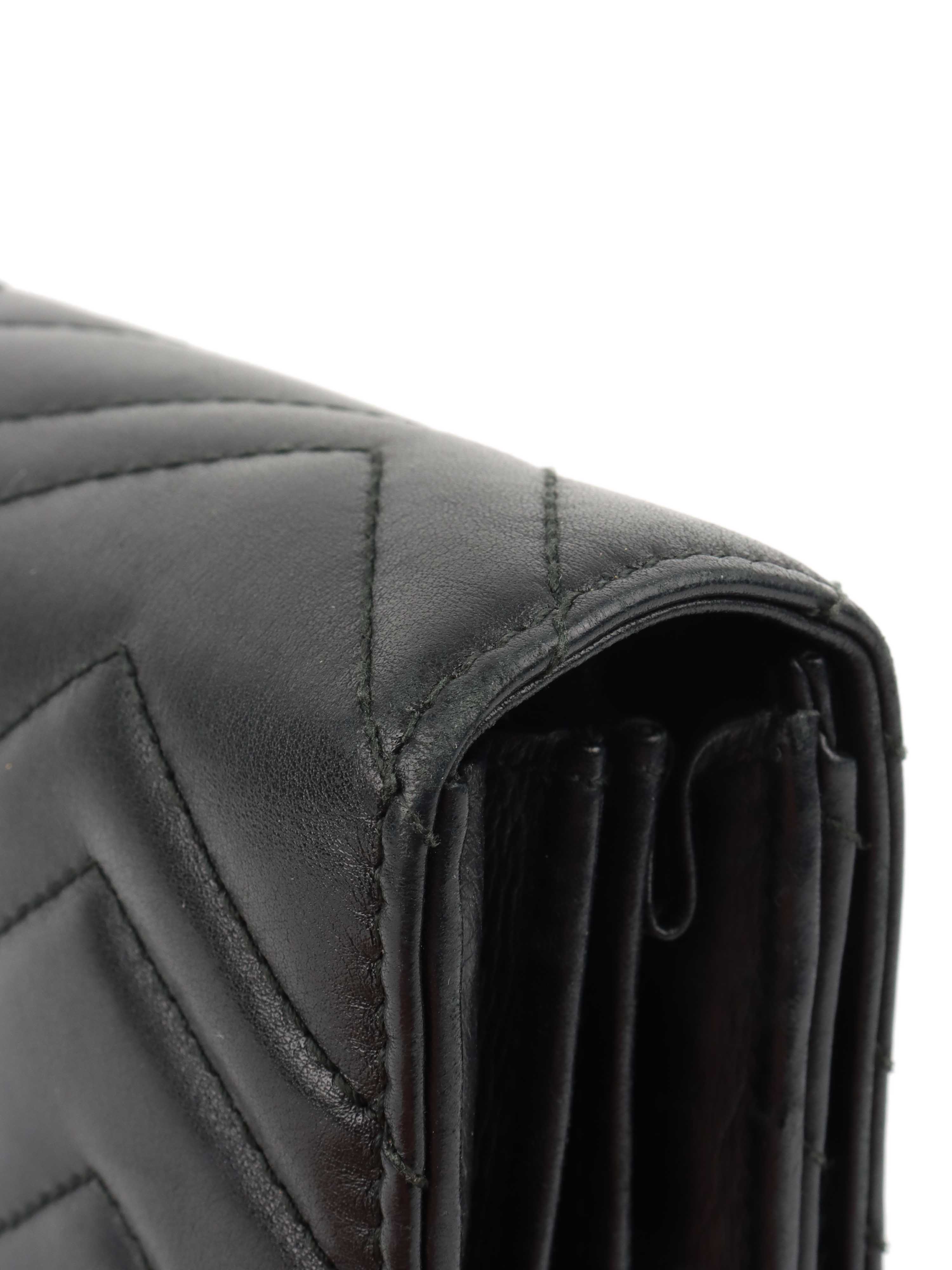 Gucci Marmont Quilted Leather Long Wallet