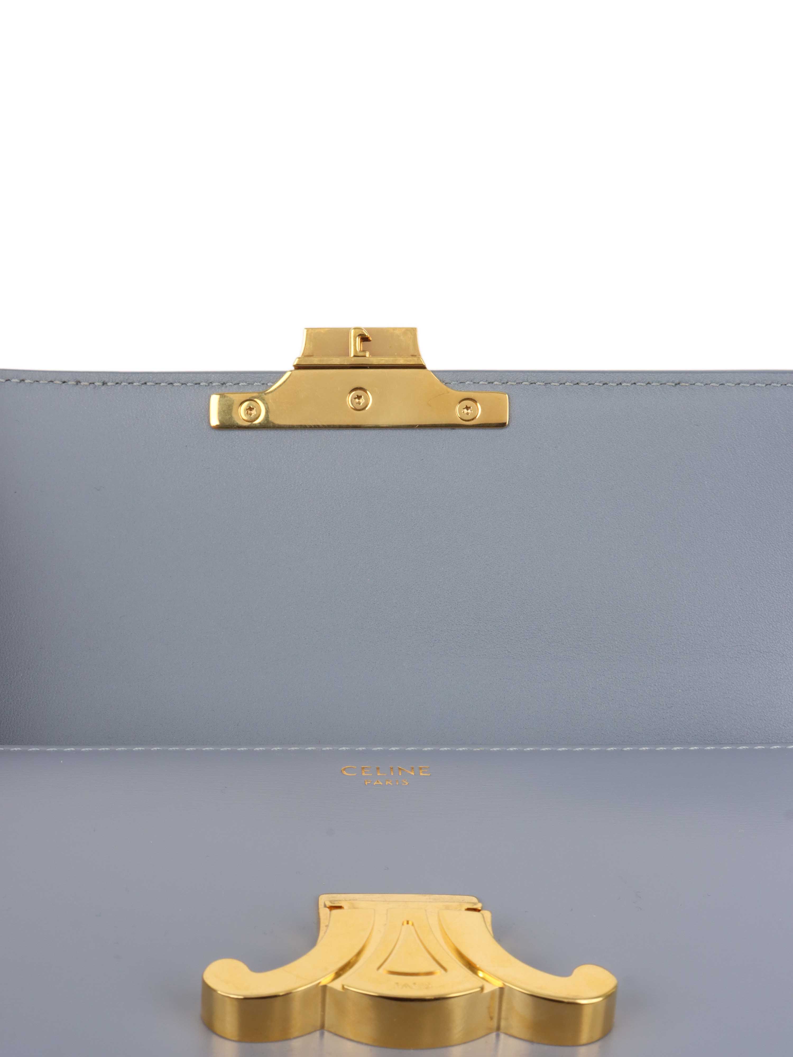 Celine Claude Shoulder Bag in Blue