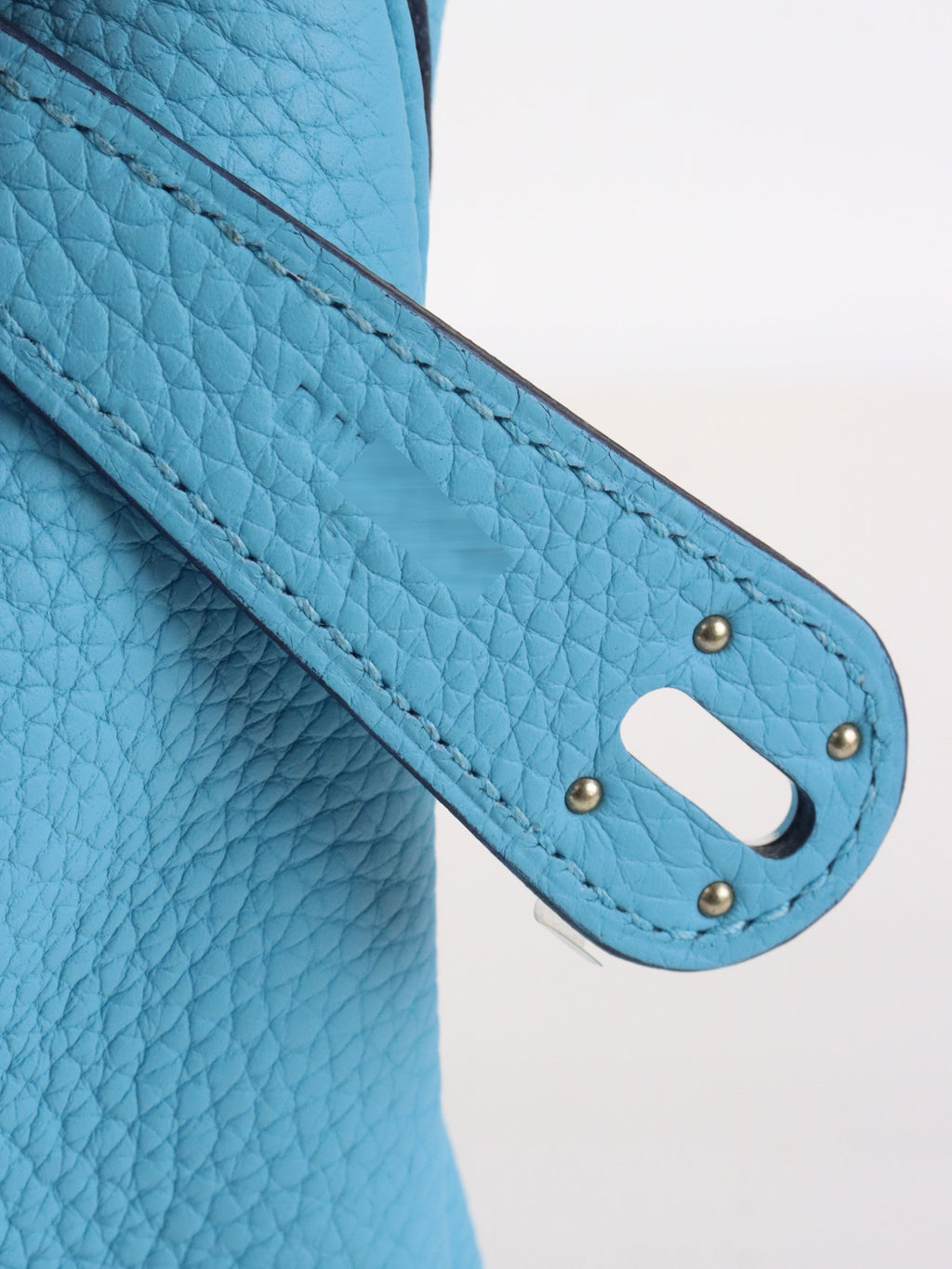 Hermes Lindy 30 P3 Bleu du Nord Clemence Leather Stamp D