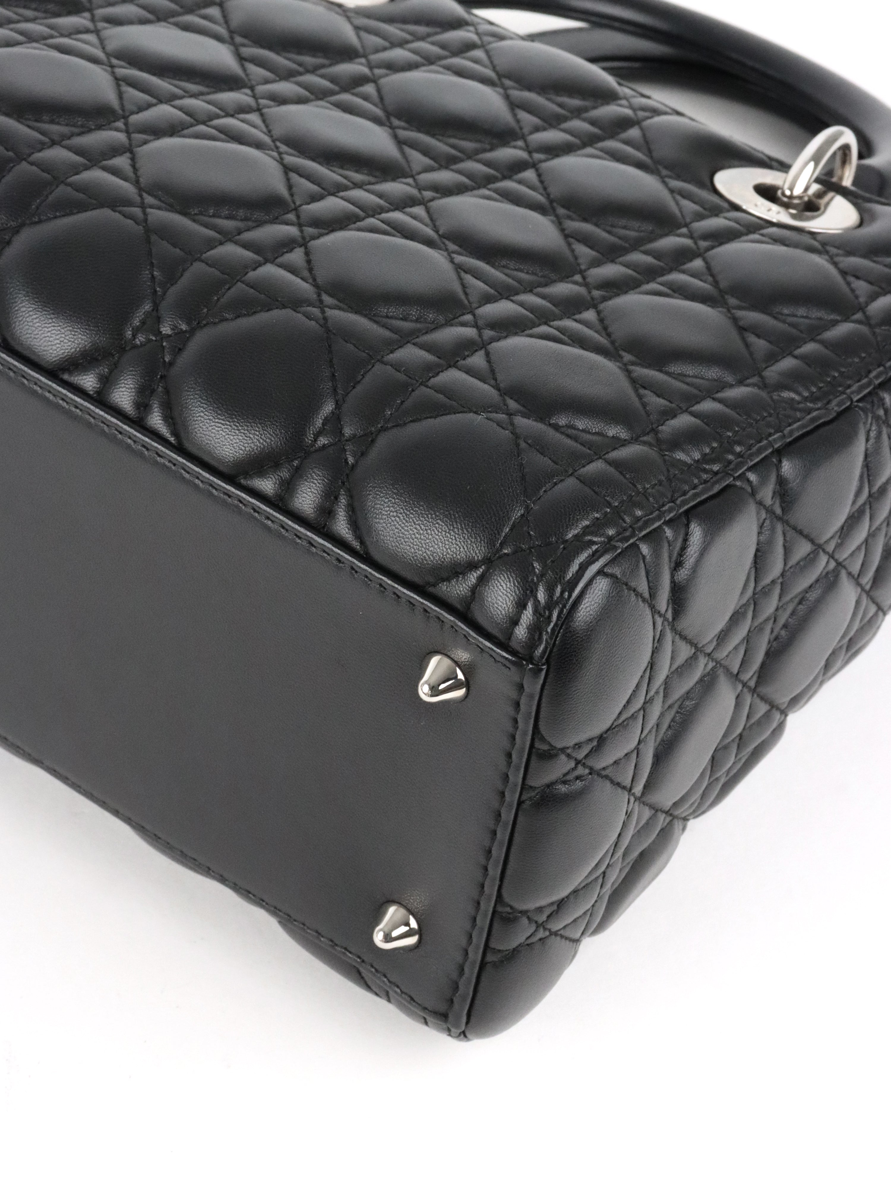 Dior Black Medium Lady Dior Bag