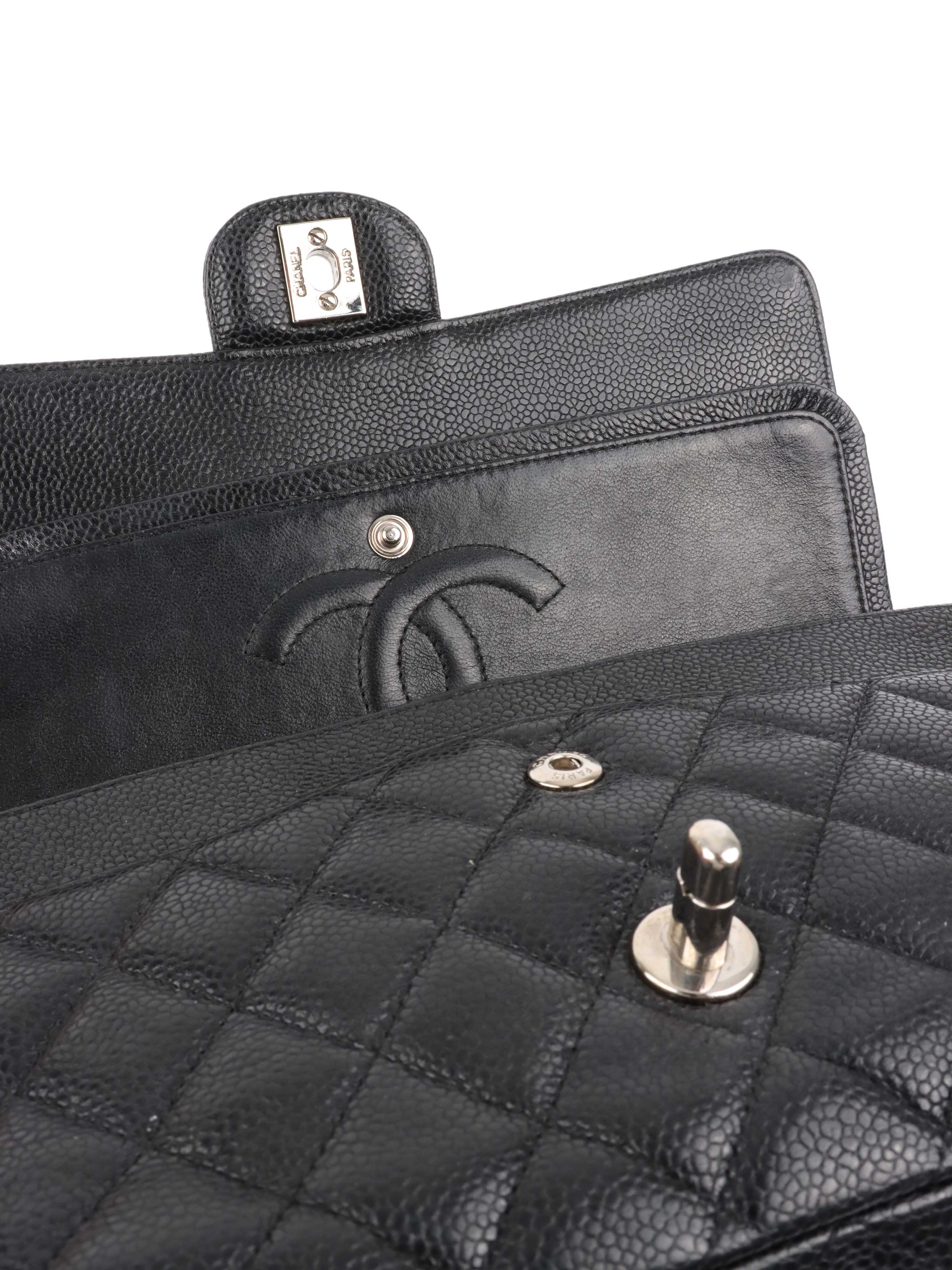 Chanel Medium Black Caviar Classic Flap.