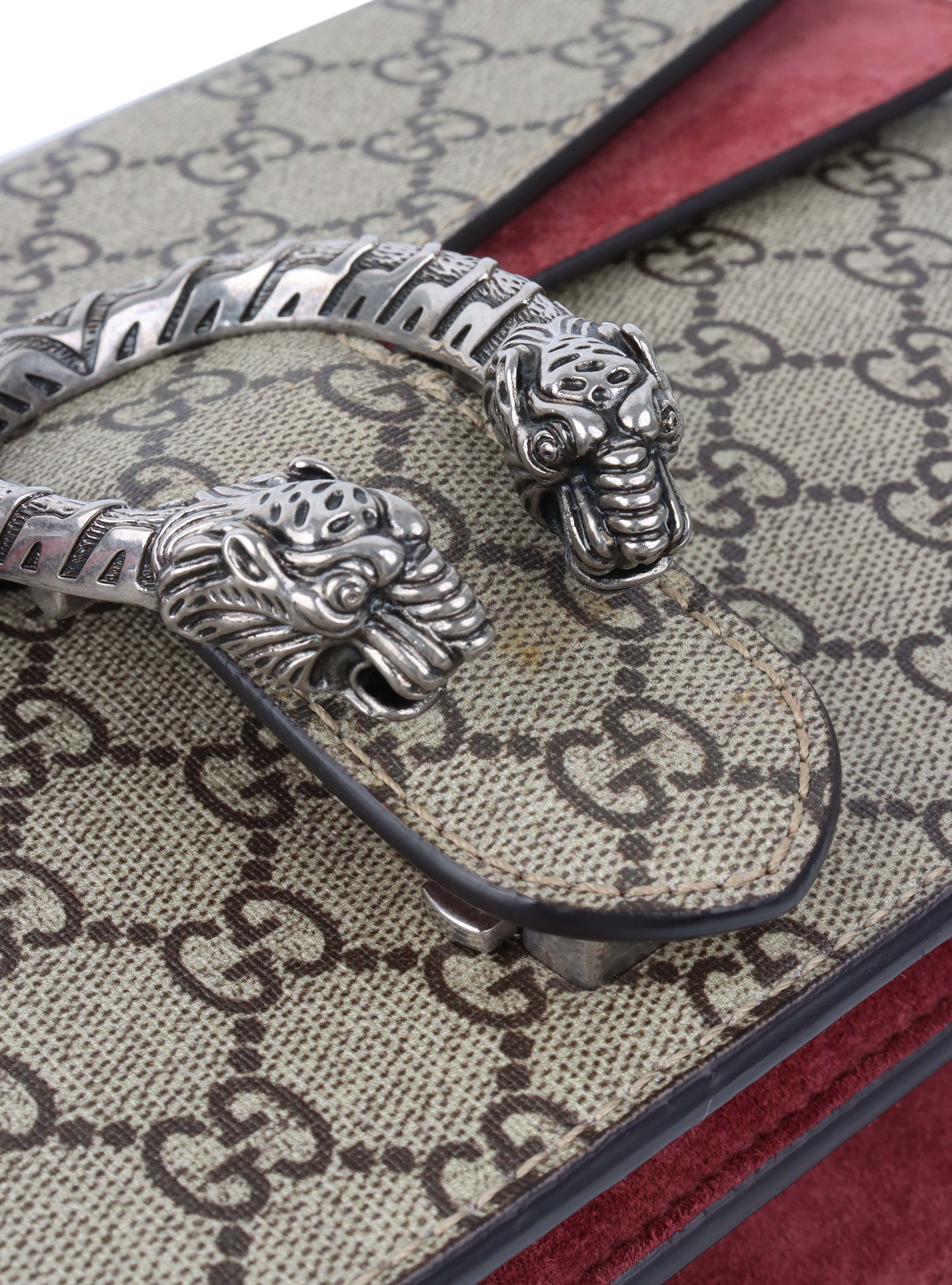 Gucci Small Dionysus Supreme Bloom Bag.