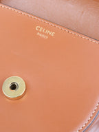Celine Brown Triumph Cuir Mini Besace Bag.