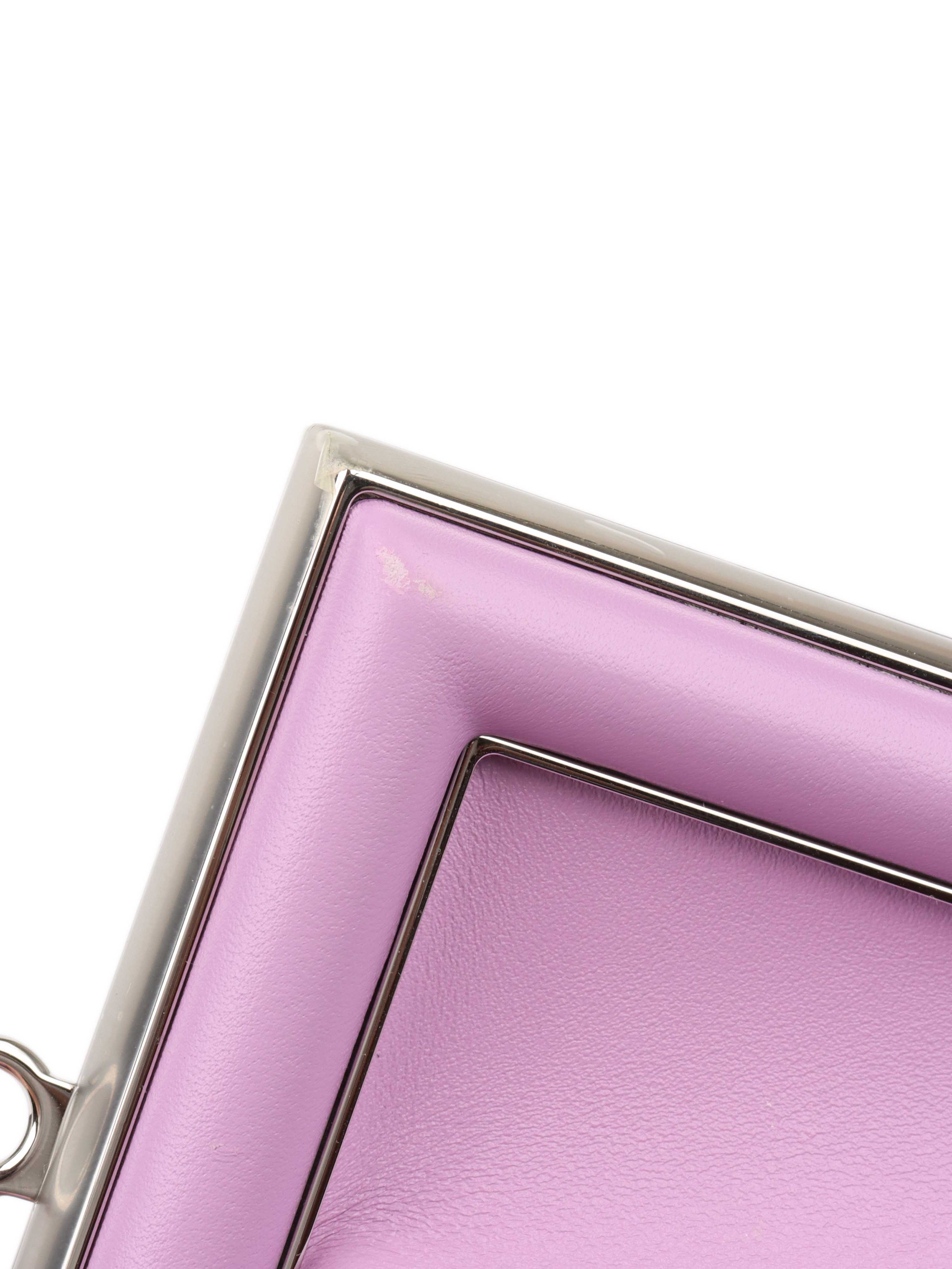 Fendi First Small Lilac Clutch Bag.