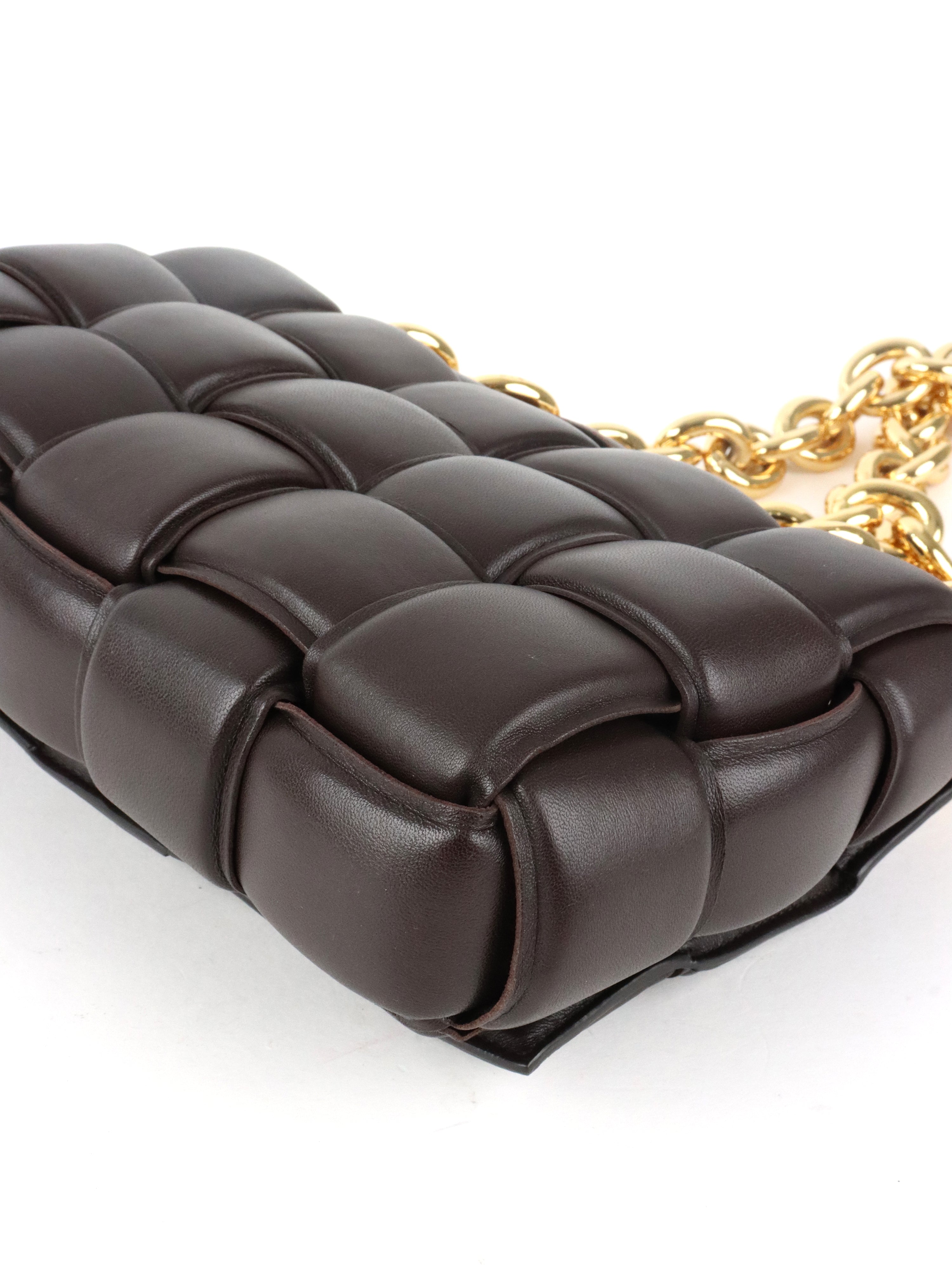 Bottega Veneta Chocolate Brown Padded Cassette Bag