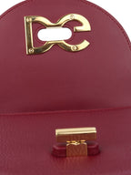Dolce & Gabbana Burgundy Chain Shoulder Bag.