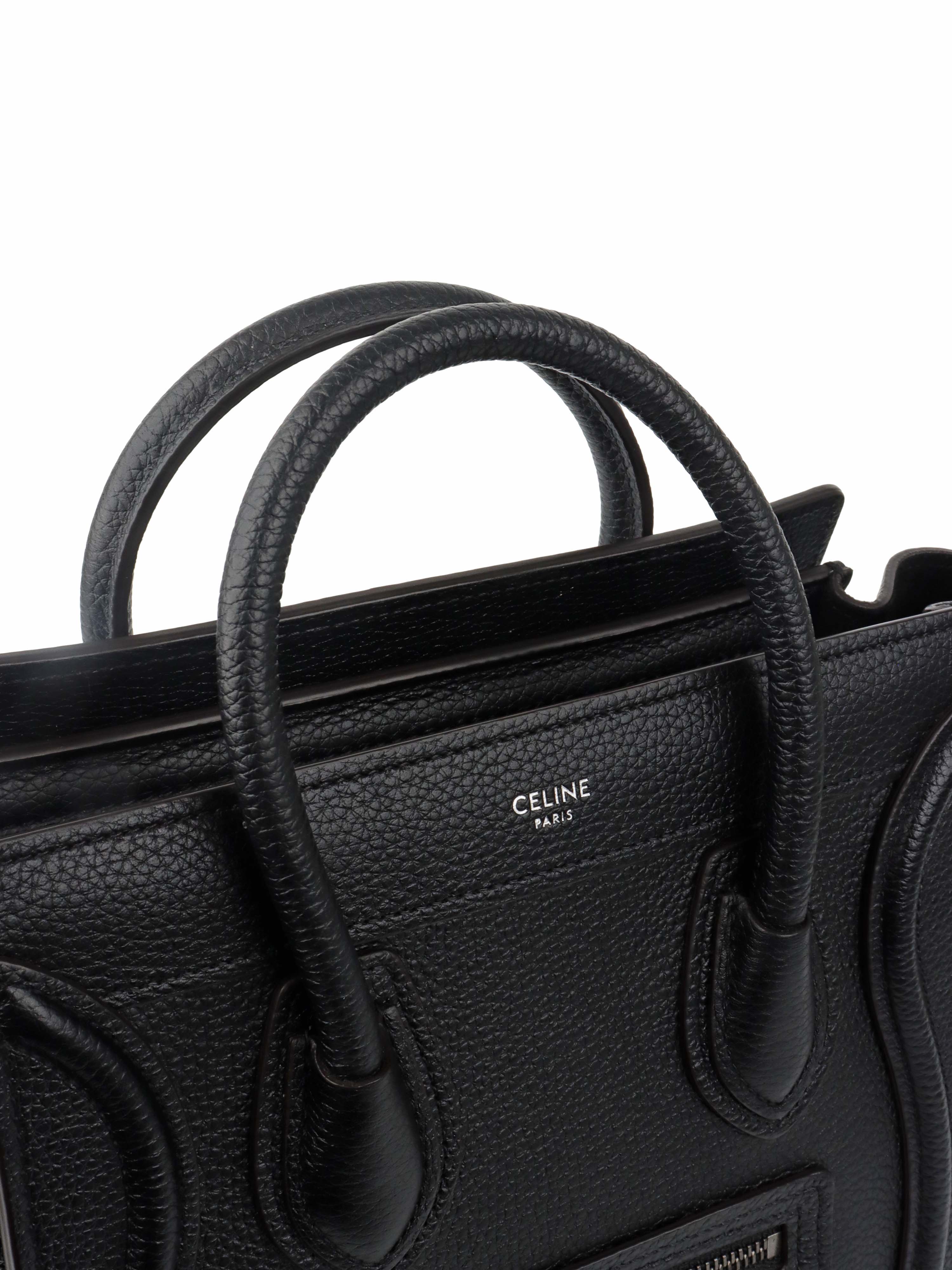 Celine Black Nano Luggage Bag