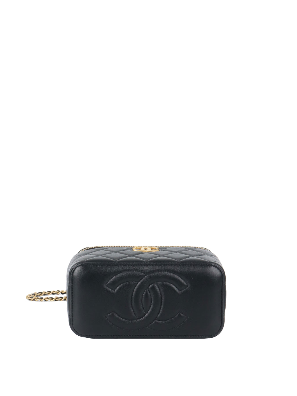 Chanel Lambskin Quilted Small Vanity Case