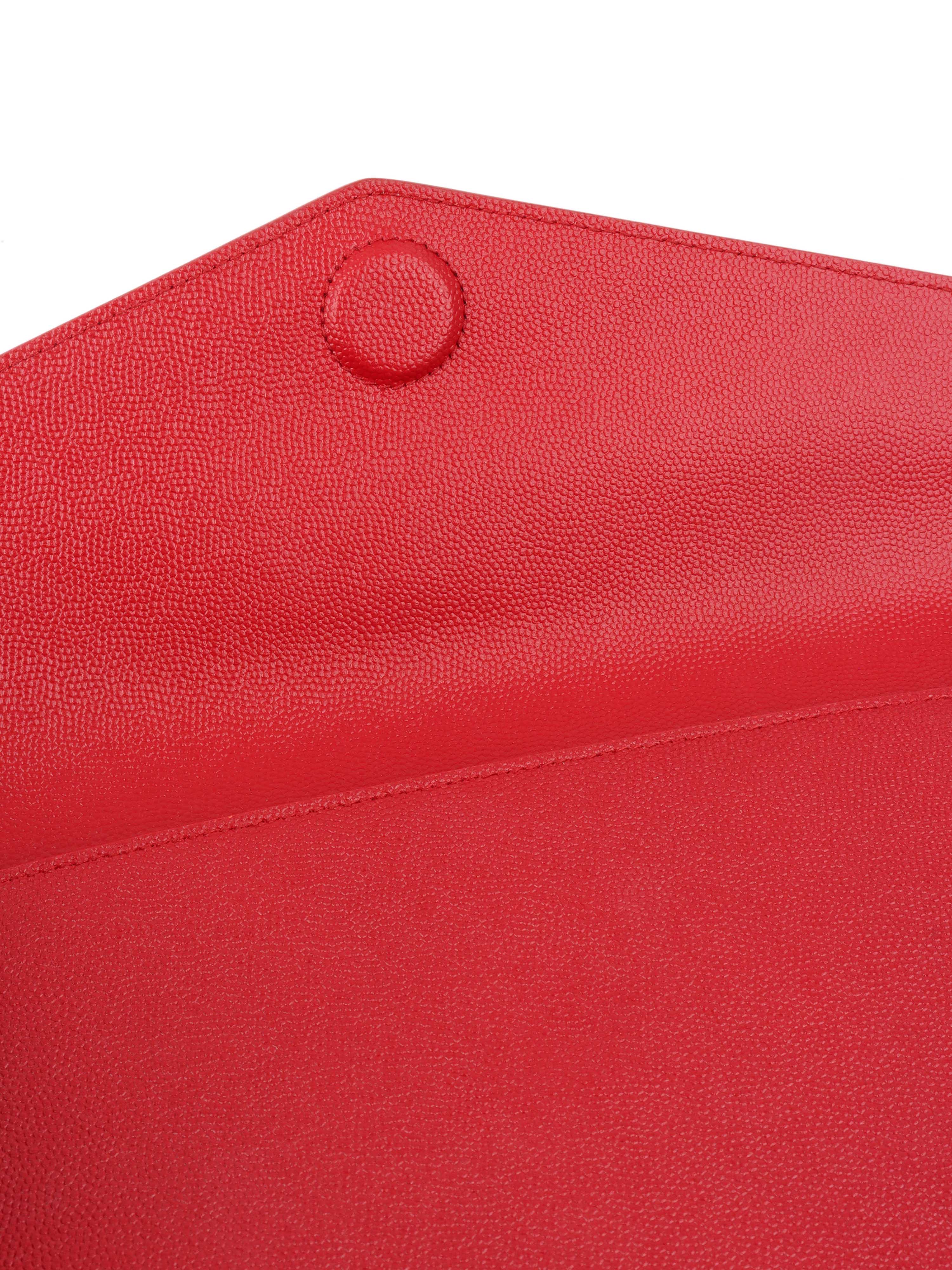 Saint Laurent Red Uptown Pouch.