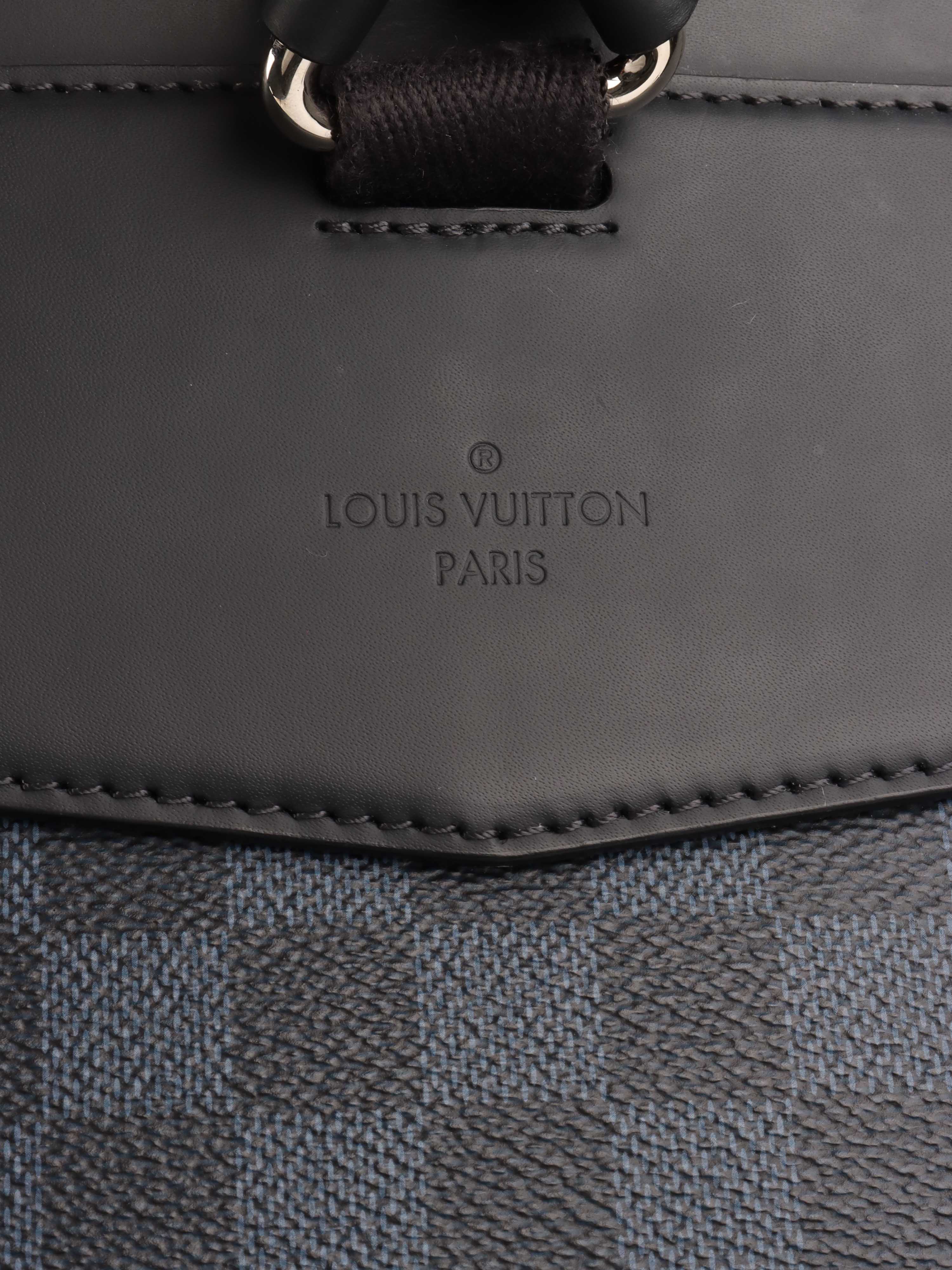 Louis Vuitton Blue Steamer Backpack.