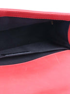 Chanel Red Medium Lambskin Boy Bag SHW.