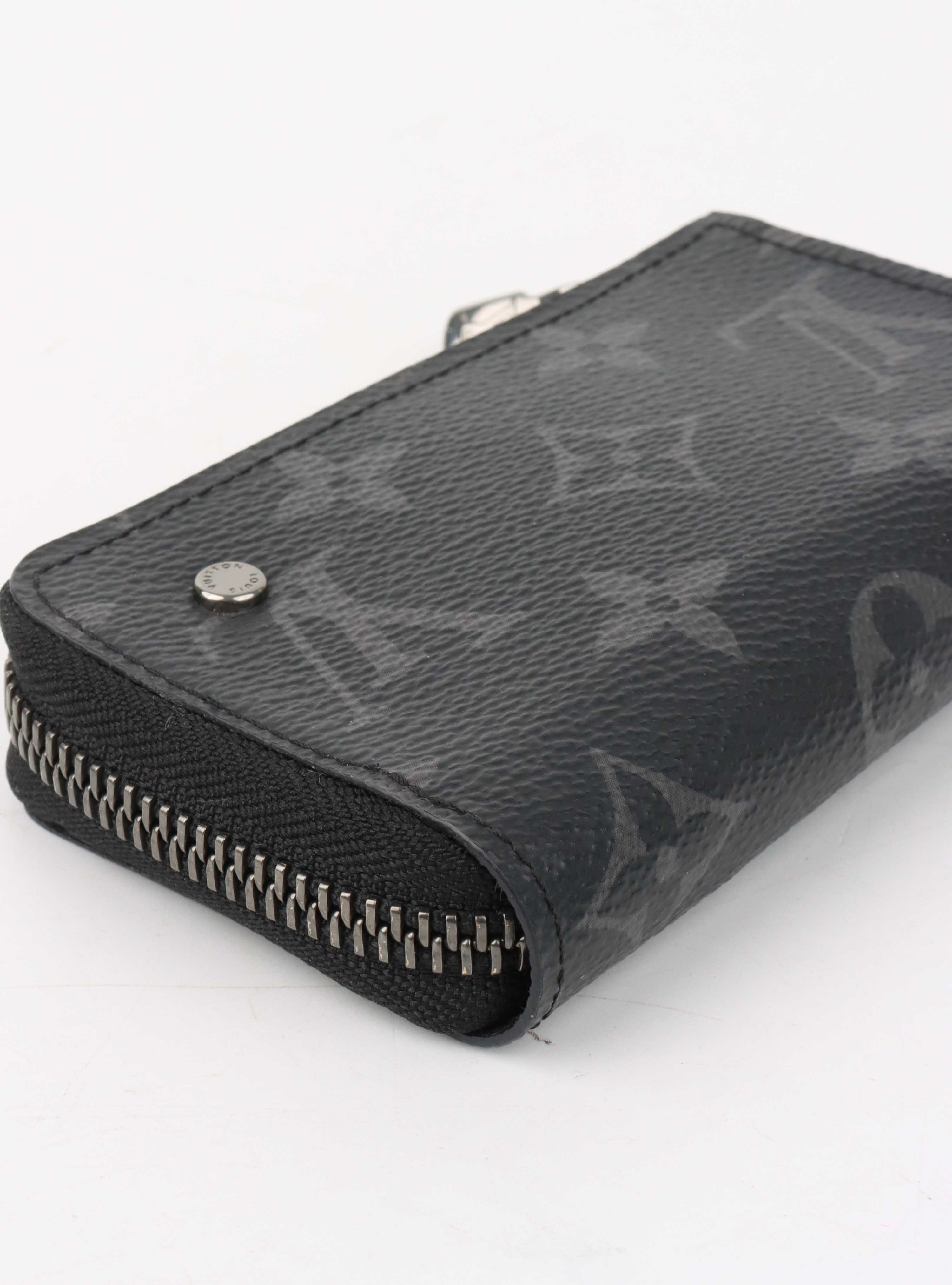 Louis Vuitton Black Monogram Eclipse Coin Case.