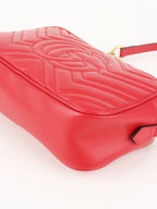 Gucci Red GG Marmont Small Camera Bag
