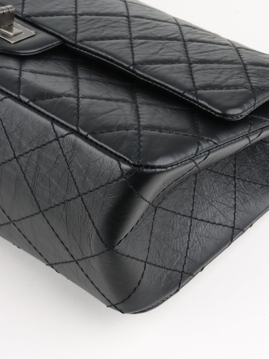 Chanel So Black Medium Classic Flap Reissue 2.55