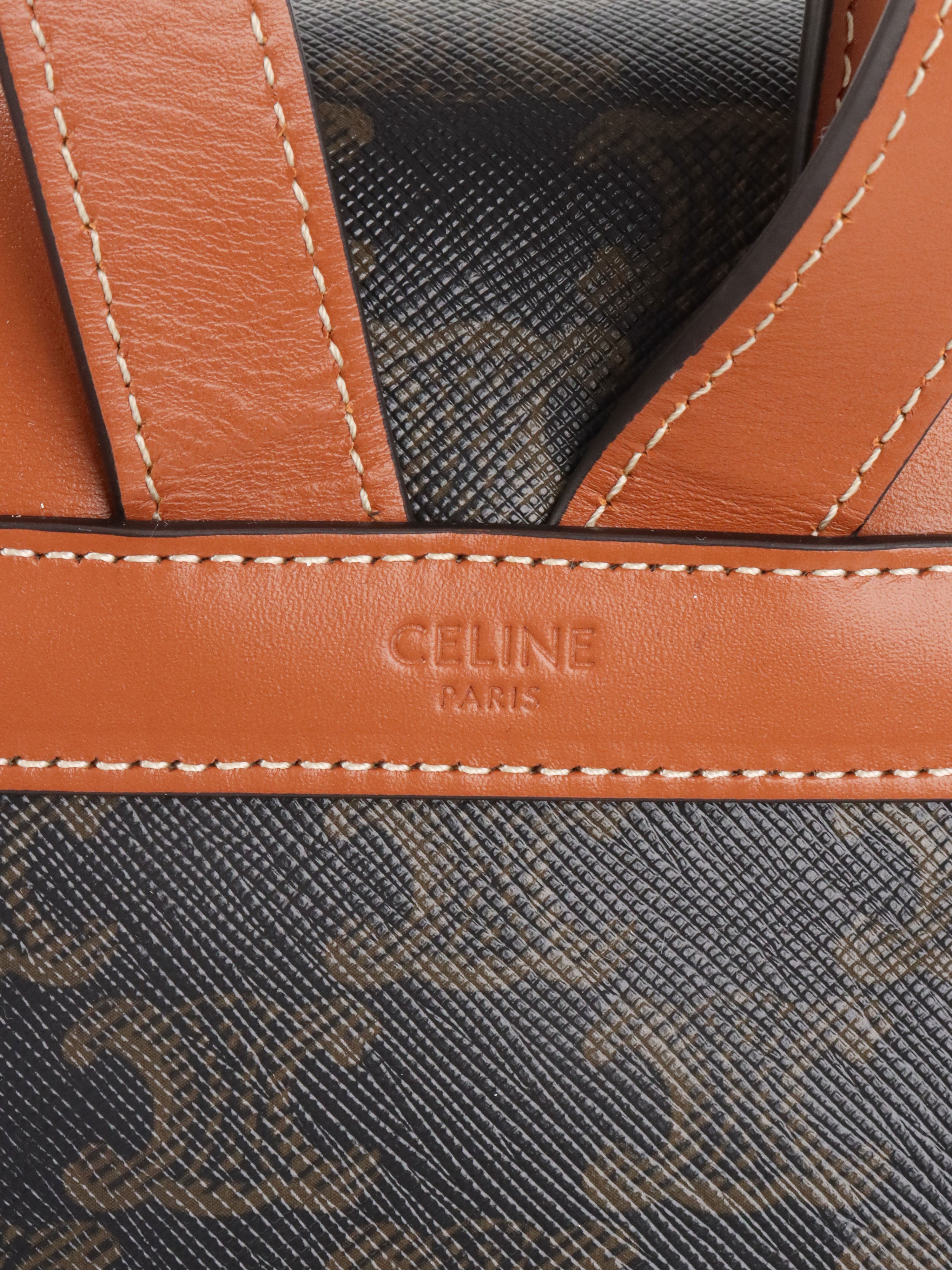 Celine Mini Triomphe Folco Backpack.