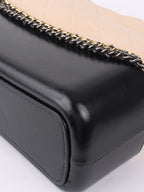 Chanel Large Gabrielle Black and Beige Shoulder Bag.