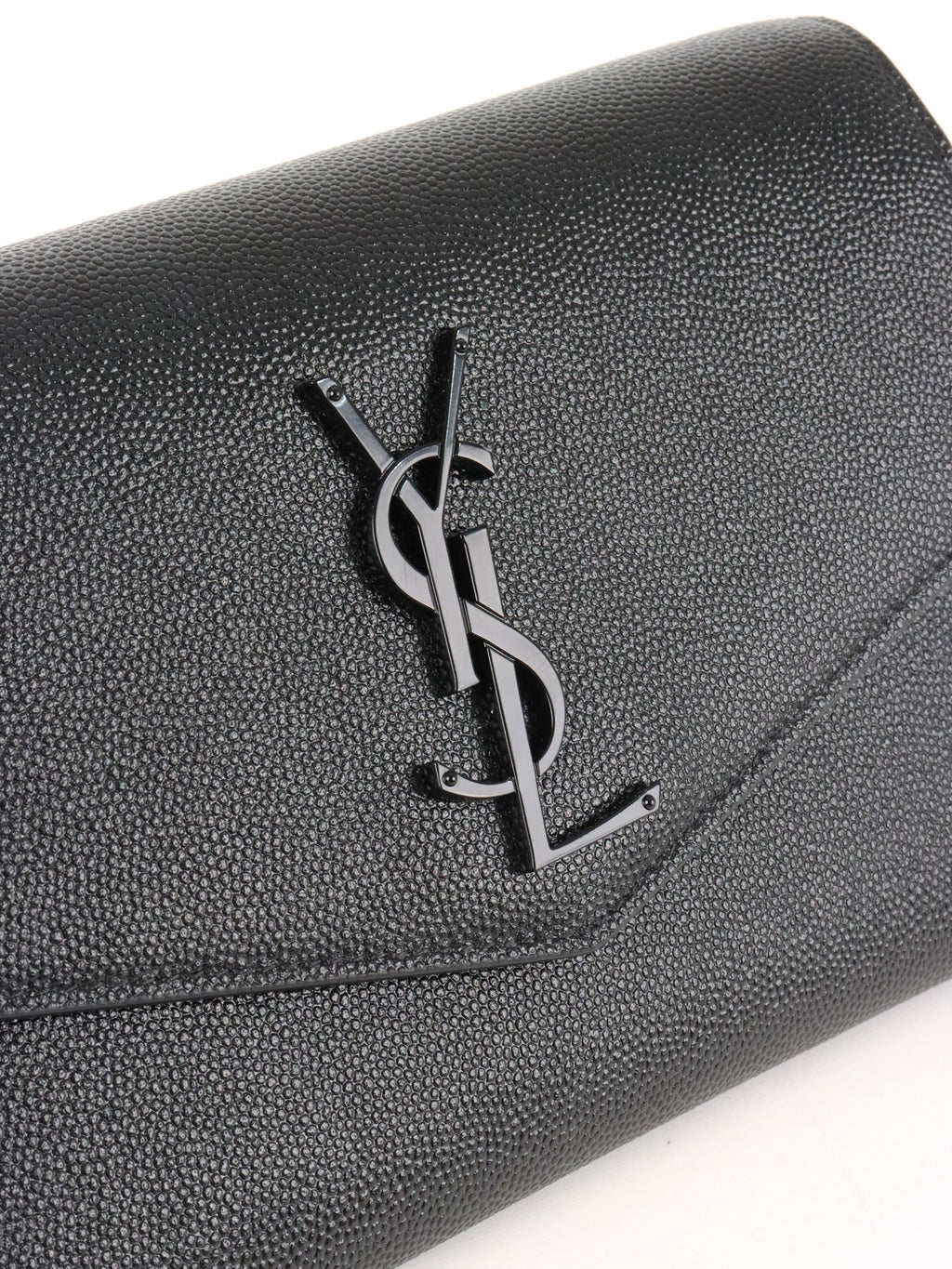 Saint Laurent Black Uptown Chain Wallet.