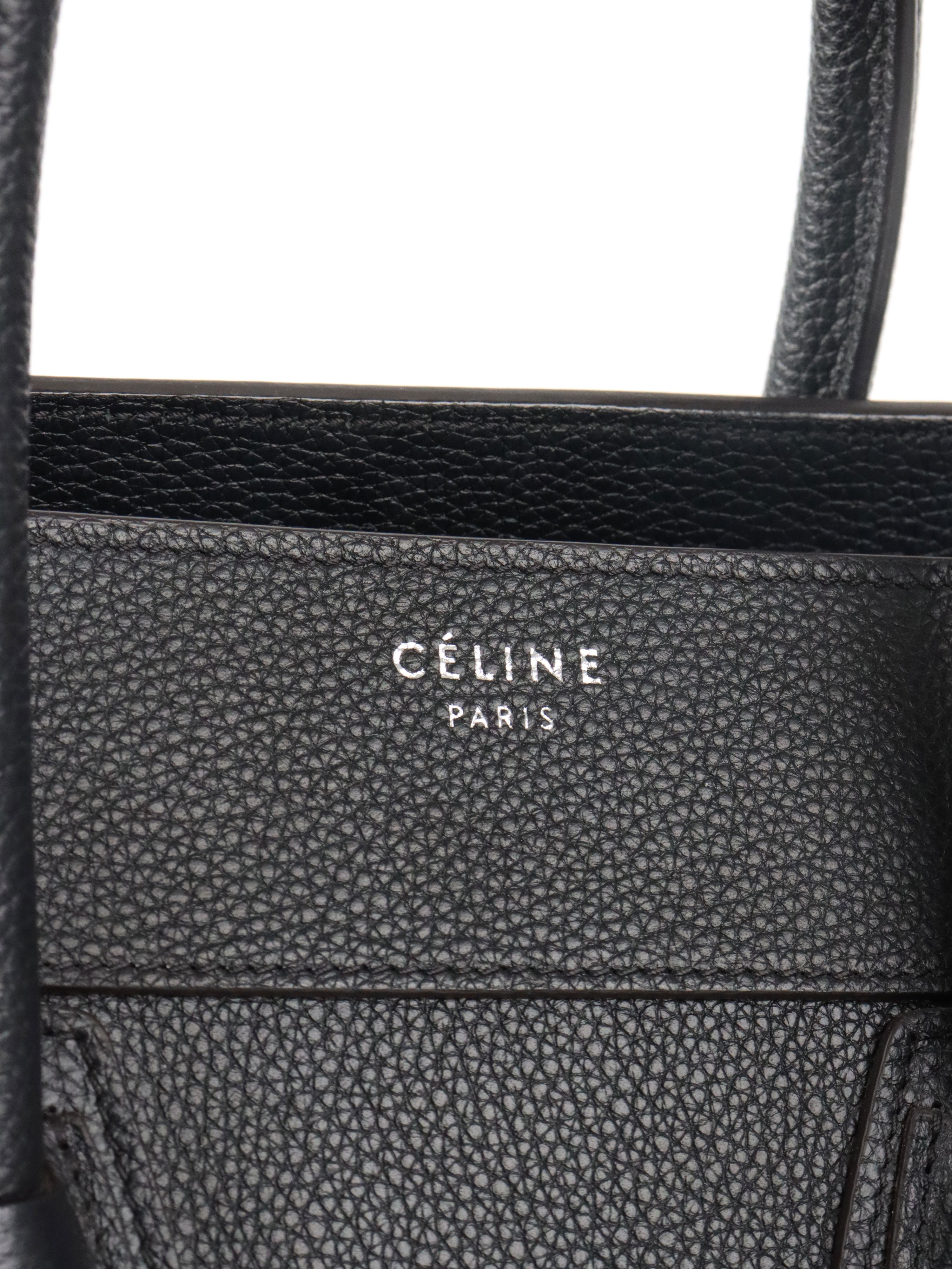 Celine Black Mini Luggage Bag
