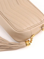 Saint Laurent Dark Beige Loulou Mini Shoulder Bag