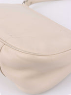 Dior White Leather Shoulder Bag.