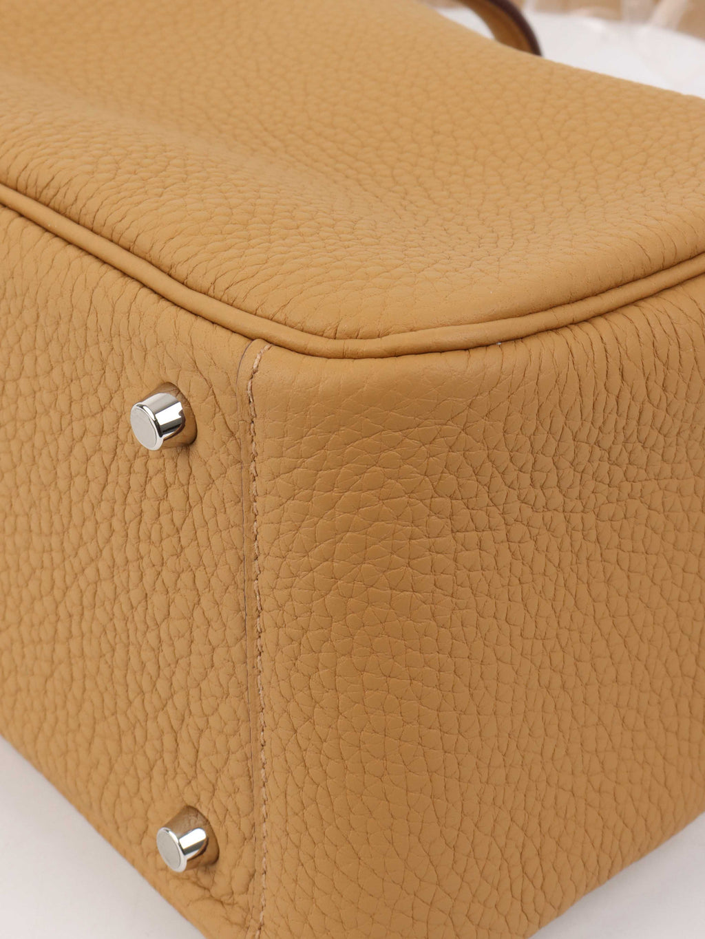 Hermes Mini Lindy Biscuit PHW.