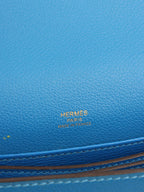 Hermes Mini Roulis Bag in Bleu Hydra GHW.