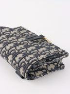Dior Navy Oblique Saddle Belt Bag
