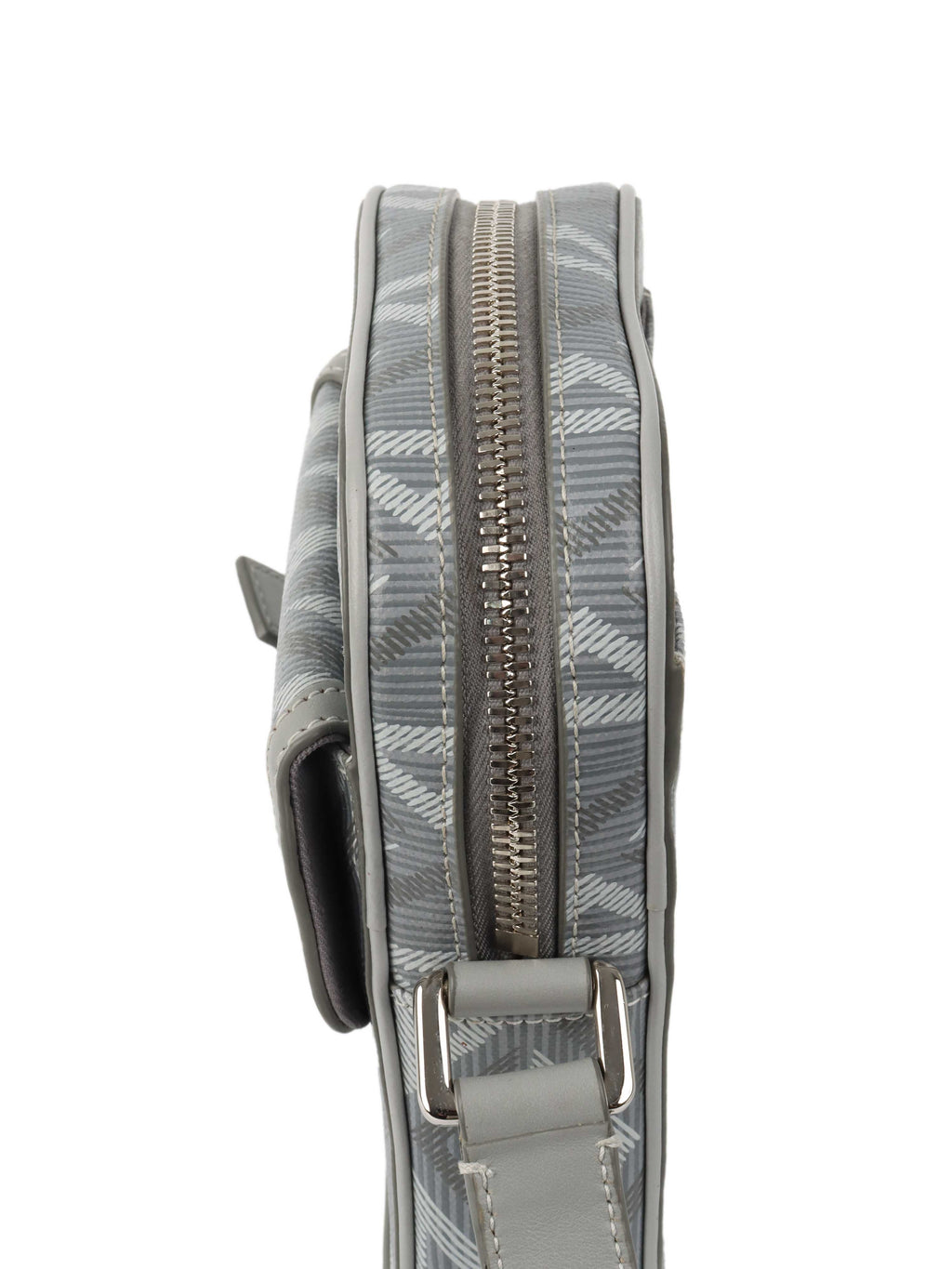 Dior Silver 'Hit The Road' Vertical Crossbody Pouch.