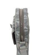 Dior Silver 'Hit The Road' Vertical Crossbody Pouch.