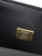 Chanel Black Matte Lambskin Medium Boy Bag GHW