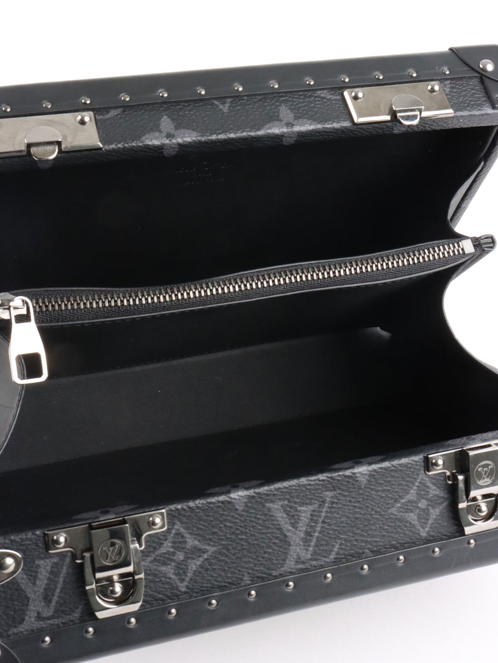 Louis Vuitton Black Monogram Eclipse Clutch Box.