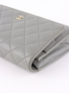 Chanel Grey Caviar Wallet on Chain LGHW