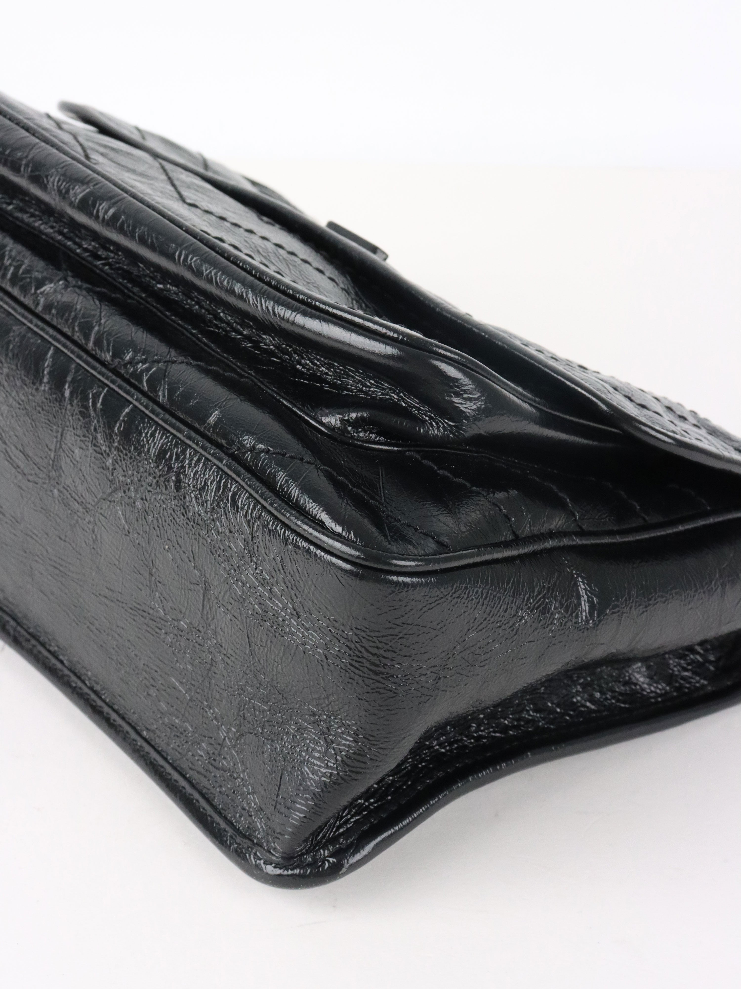 Saint Laurent Black Vintage Leather Medium Nikki Bag