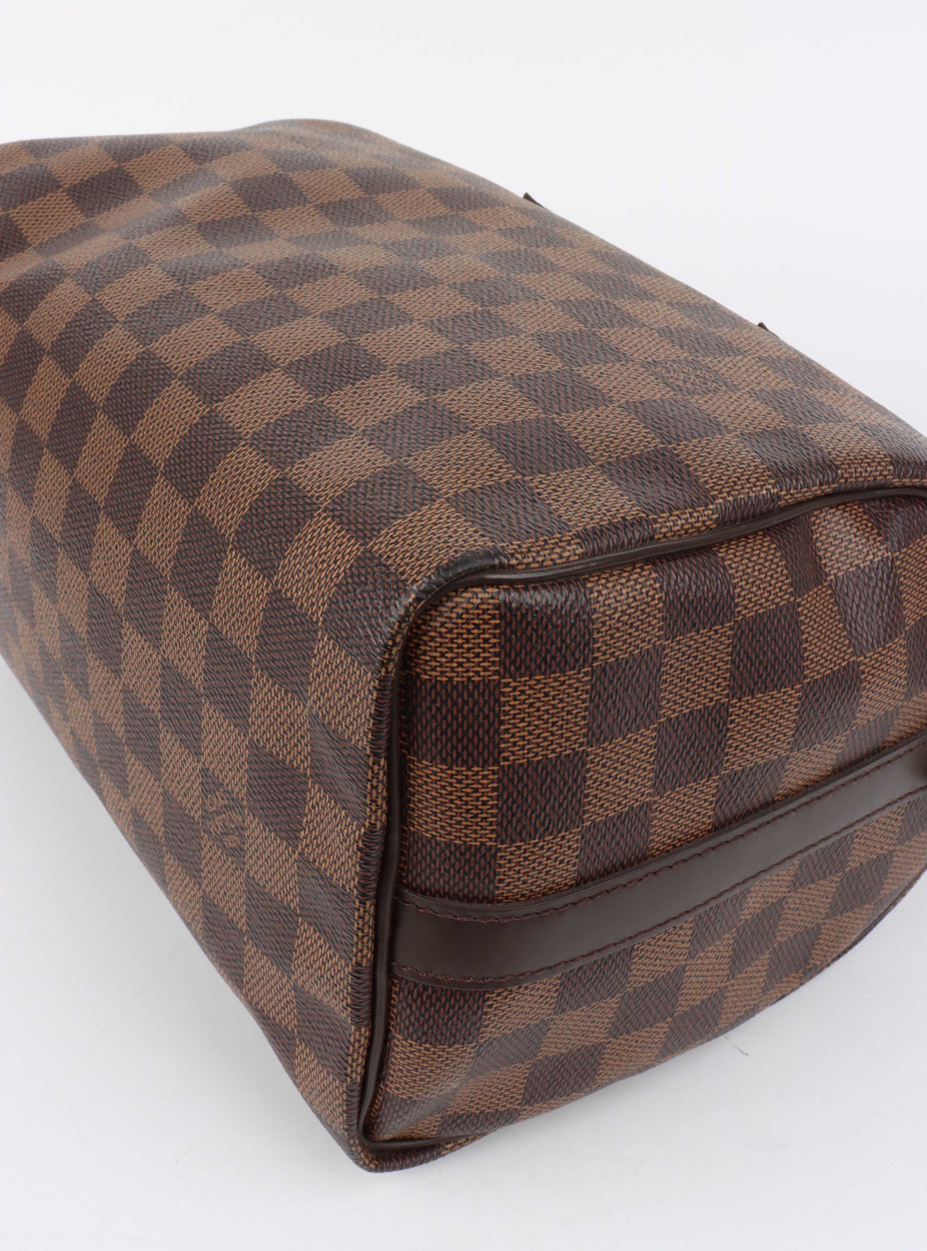 Louis Vuitton Damier Ebene Speedy 25 Bandouliere.