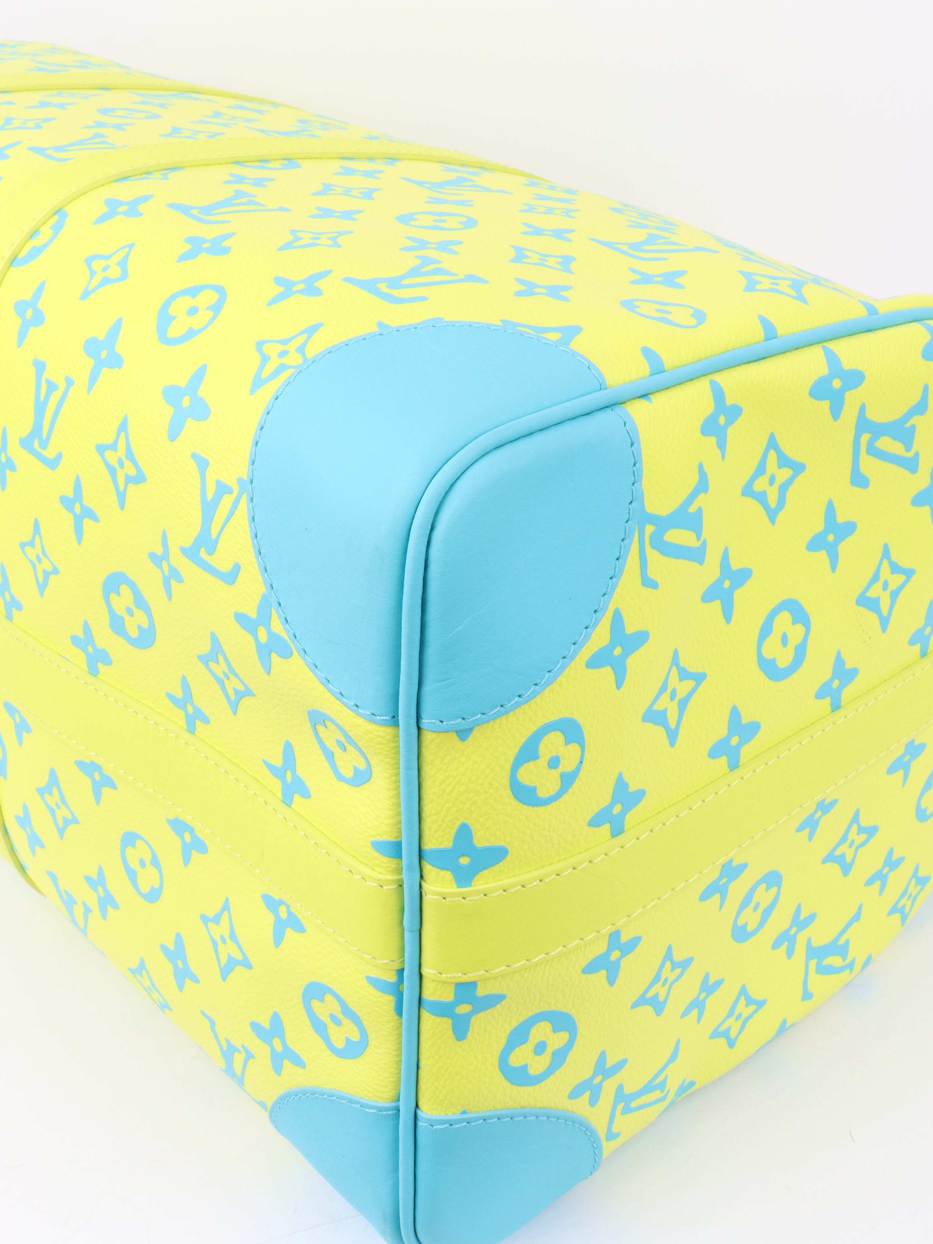 Louis Vuitton Limited Edition Monogram Neon Color Keepall 50.