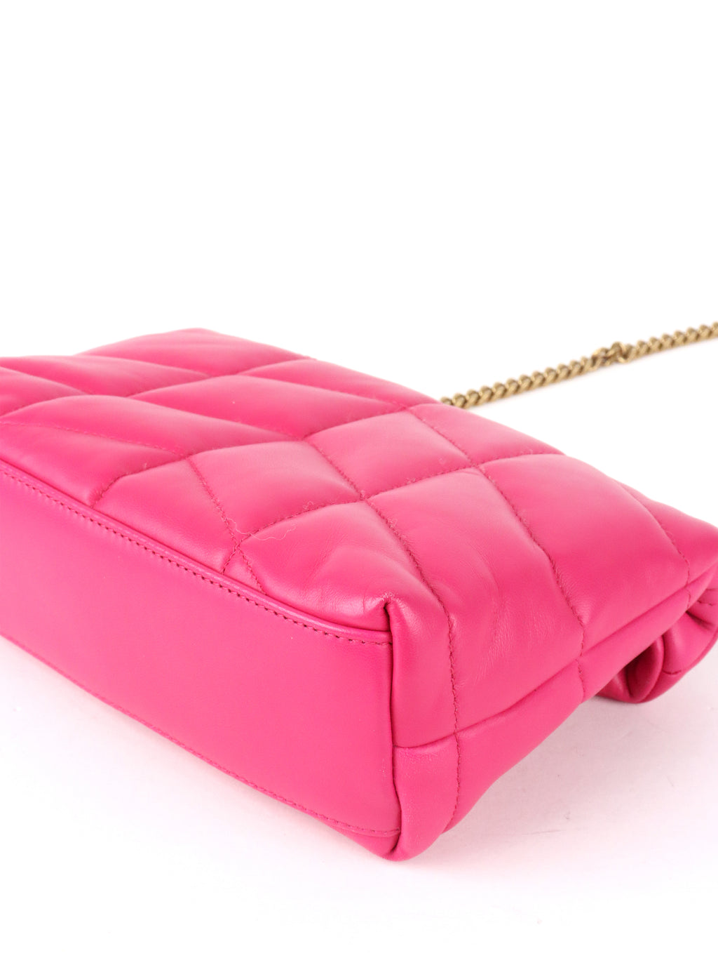 Saint Laurent Bright Pink Toy Puffer Bag