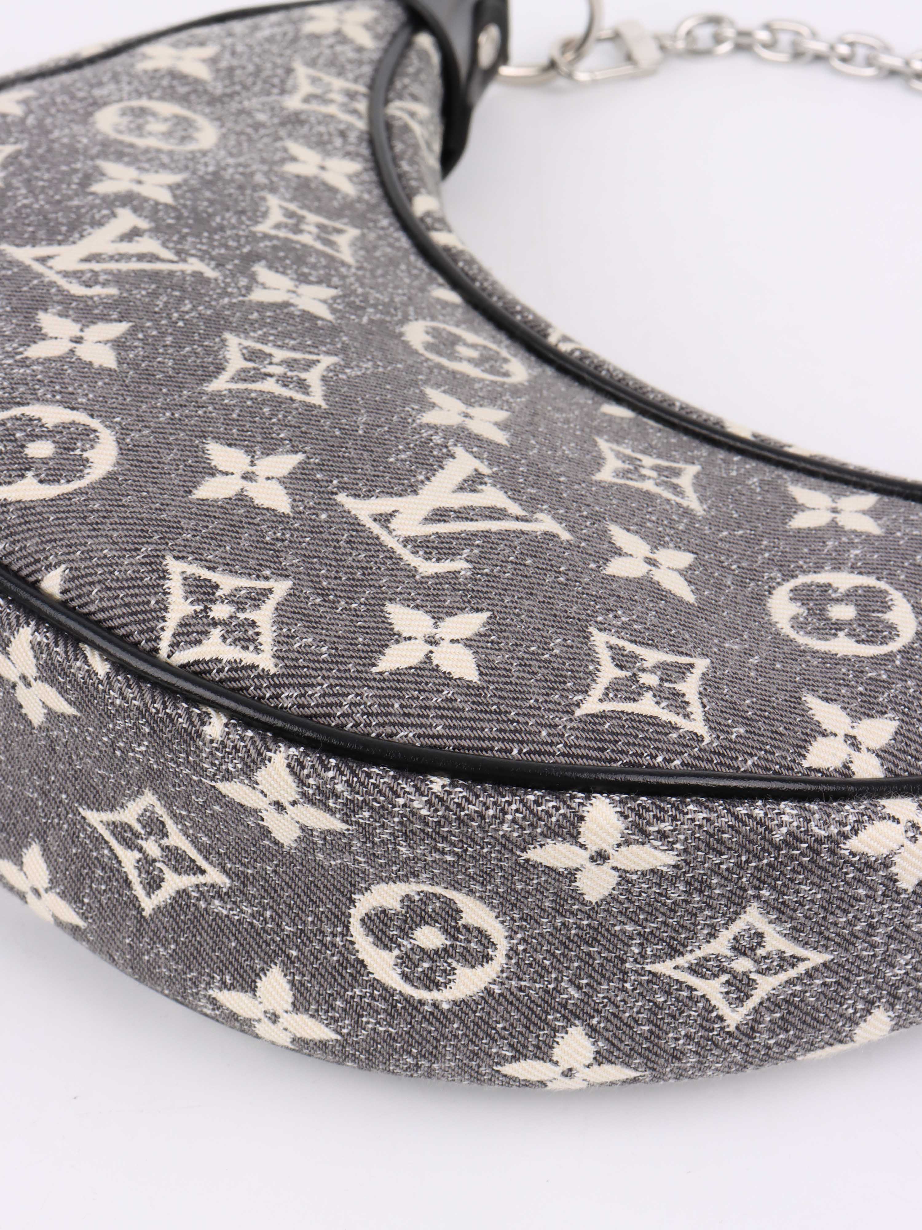 Louis Vuitton Black Denim Loop Bag.