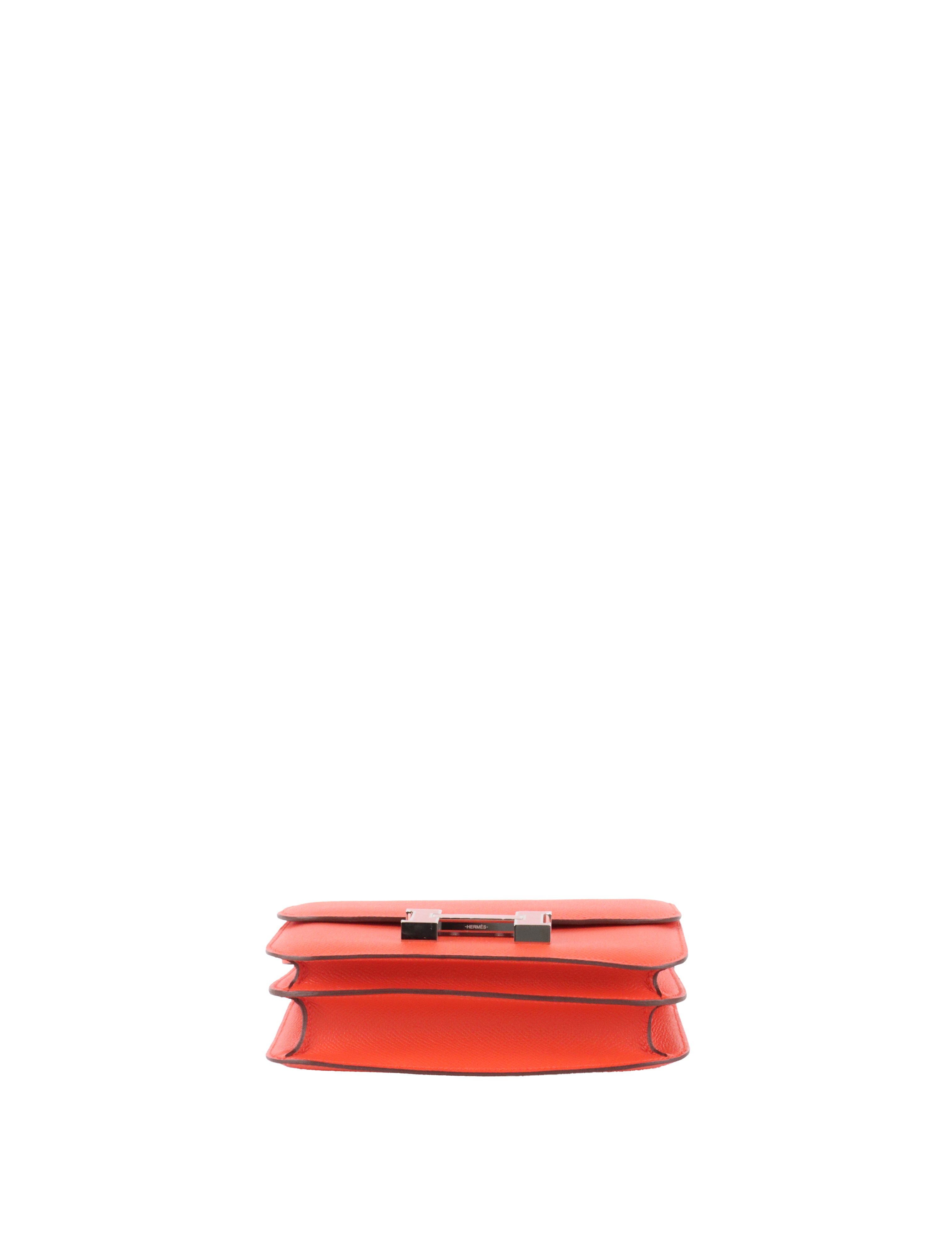 Hermes Constance 18 Epsom Sanguine Enamel and Palladium Hardware