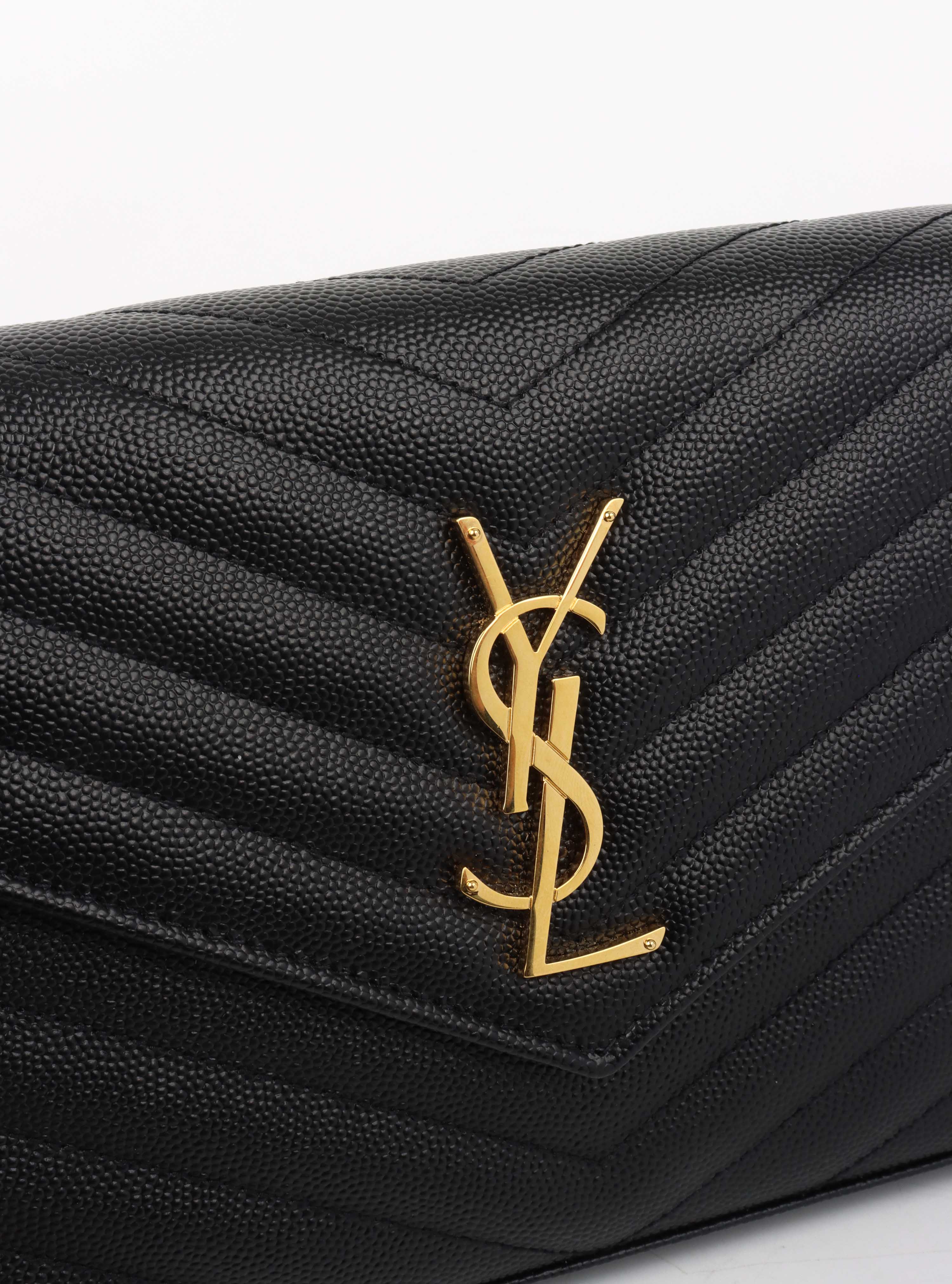 Saint Laurent Classic Cassandre Chain Wallet.