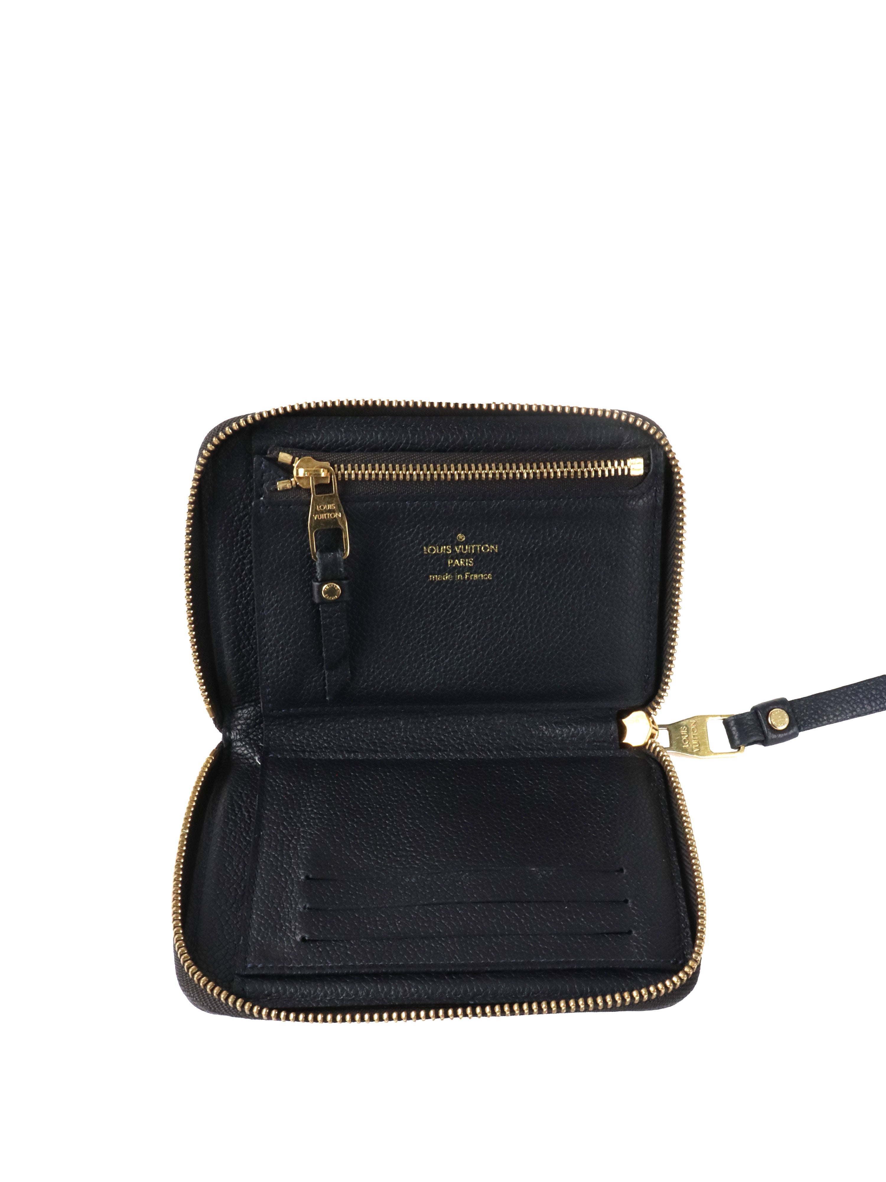 Louis Vuitton Black Empreinte Zippy Coin Wallet