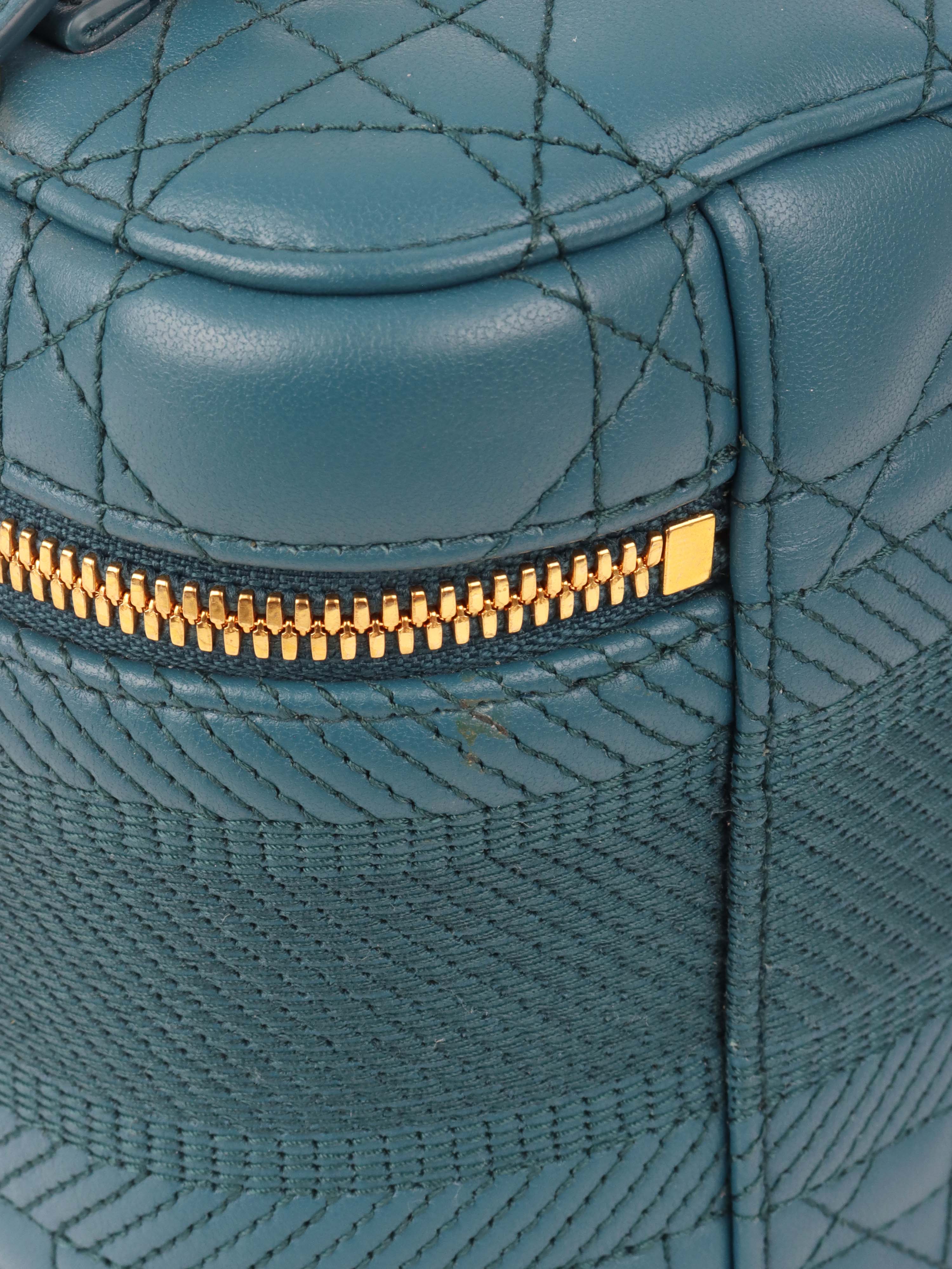 Dior Deep Blue Travel Vanity Case with Shoulder Strap