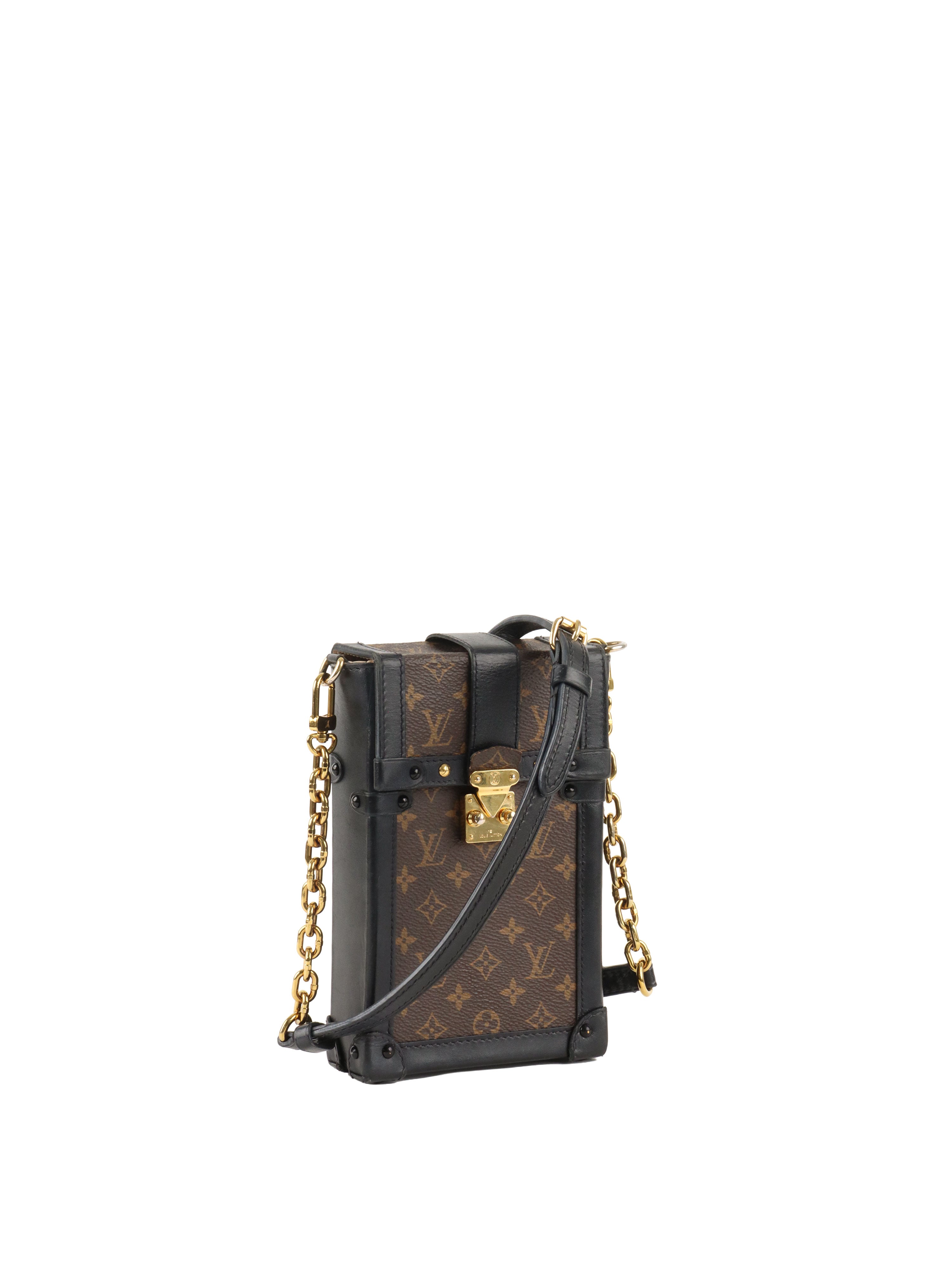 Louis Vuitton monogram Vertical Trunk Pochette.