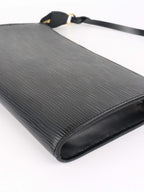 Louis Vuitton Black Epi Leather Pochette Accessoires.