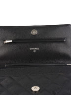 Chanel Caviar Black Wallet on Chain SHW.