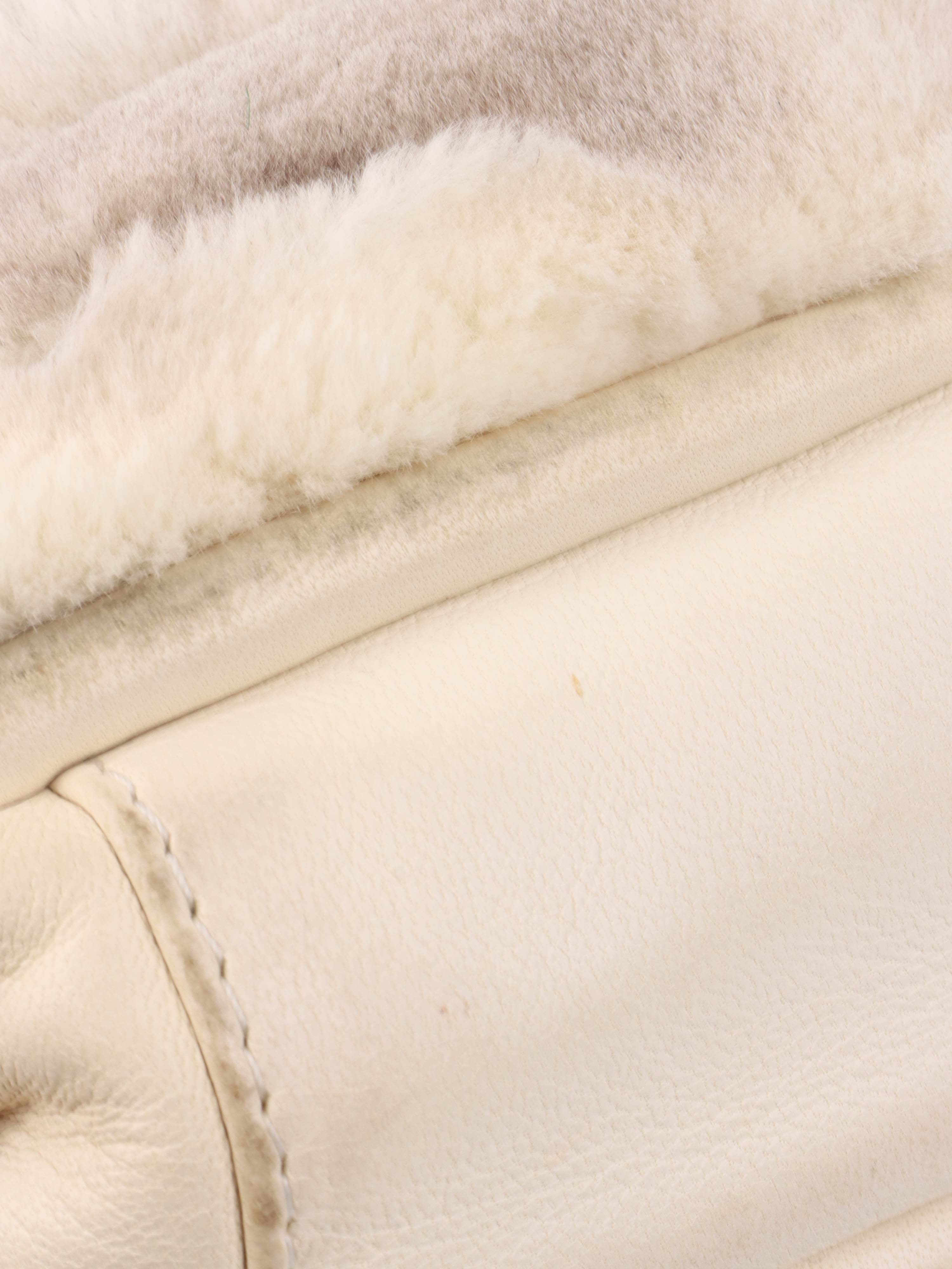 Chanel Vintage Rabbit Fur Classic Flap SHW