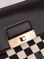 Louis Vuitton Black & White Chess Board Clutch.