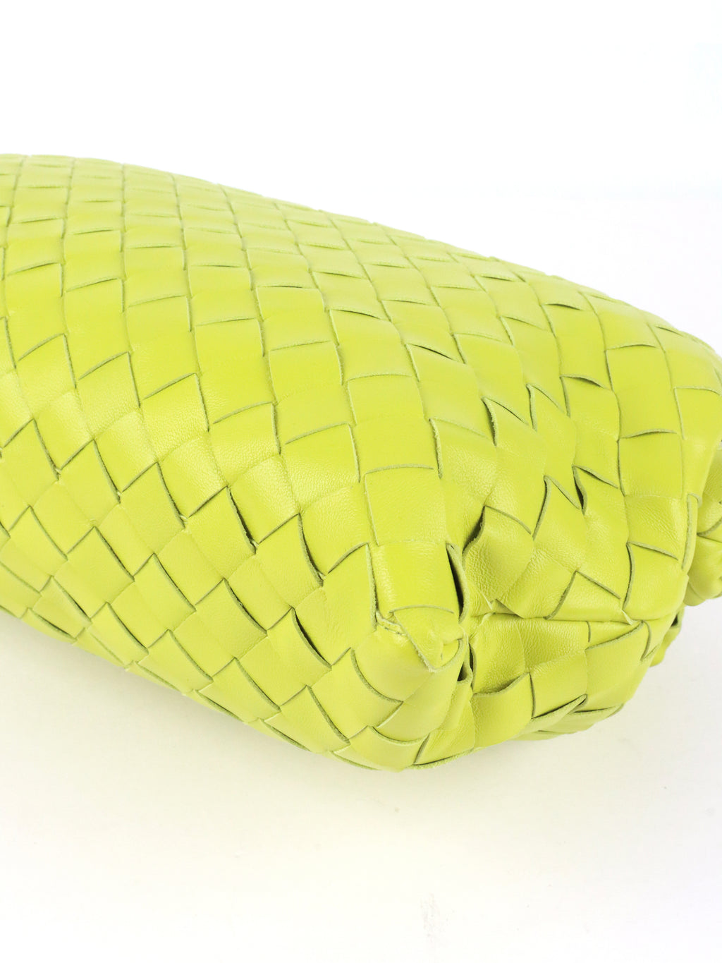 Bottega Veneta Green Kiwi Intrecciato Clutch