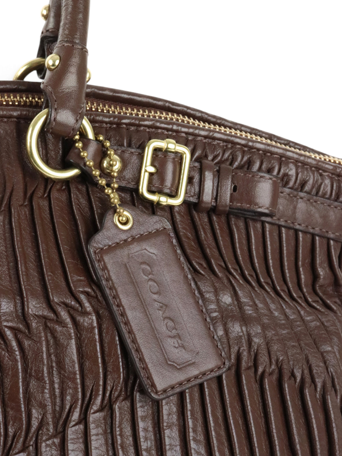 Coach Vintage Dark Brown Sophia Madison Satchel Shoulder Bag