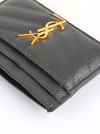 Saint Laurent  Grey Cassandre Card Holder